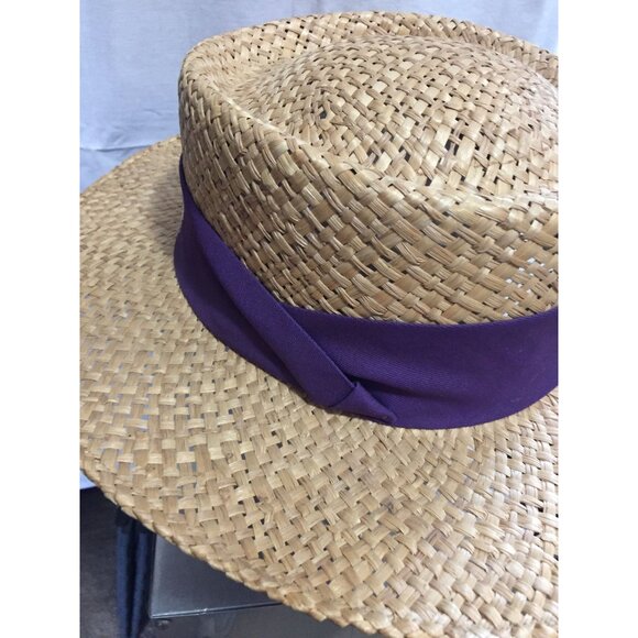 Vtg 1988 Amherst College Fiftieth Reunion Straw Boaters Panama Hat Made In Mex - Picture 3 of 6